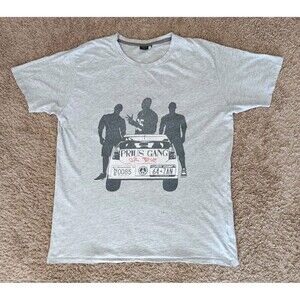 Prius Car T-Shirt Women's Large Gray Short Sleeve